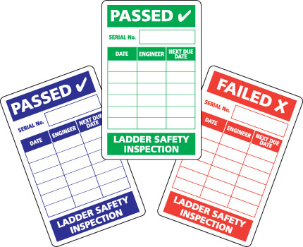 Ladder Inspection Labels